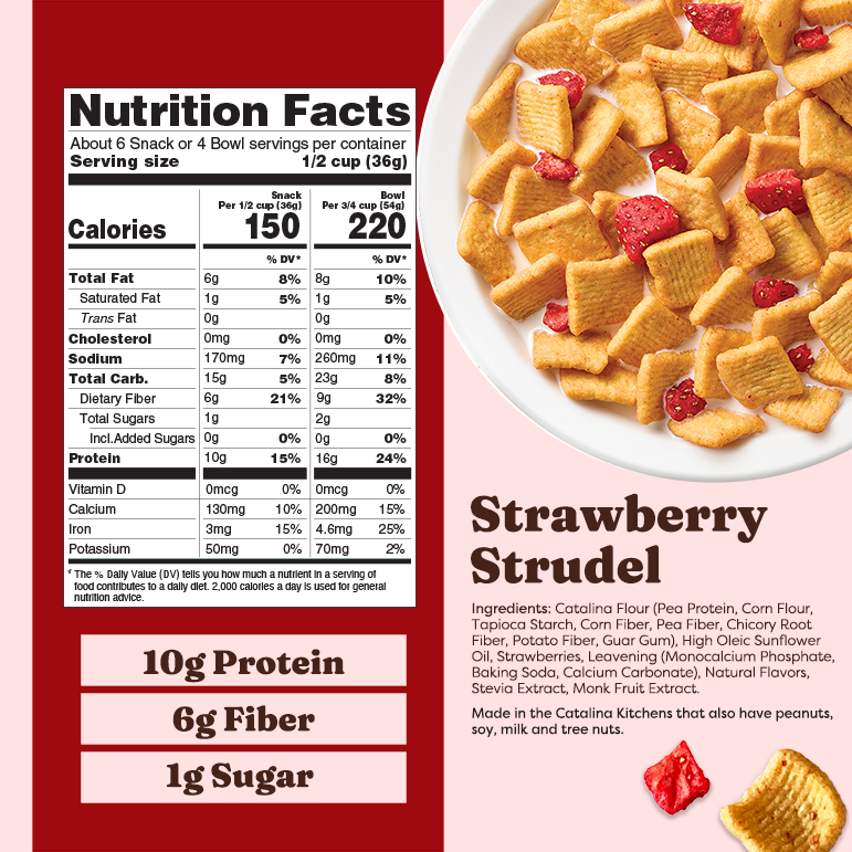 Strawberry Strudel with Strawberries Cereal - Active Ready
