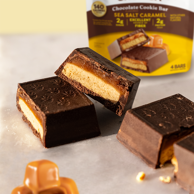Sea Salt Caramel Chocolate Cookie Bars - Daily Pick